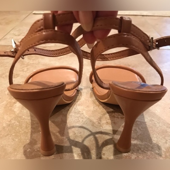 SHEIN Square Toe Tan/Nude Strappy Stiletto Heels - Size 6 - Picture 10 of 13